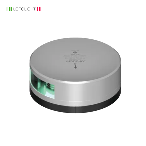 2NM Starboard - Green LED, Silver w/ FB Base